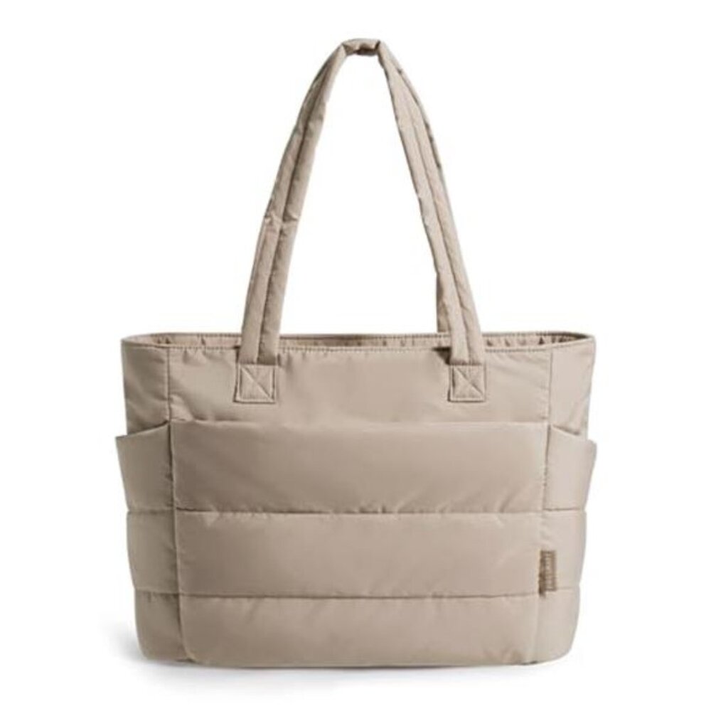 Tote Bag for Women Lightweight Puffy Tote Bag with Compartments Shoulder Bag